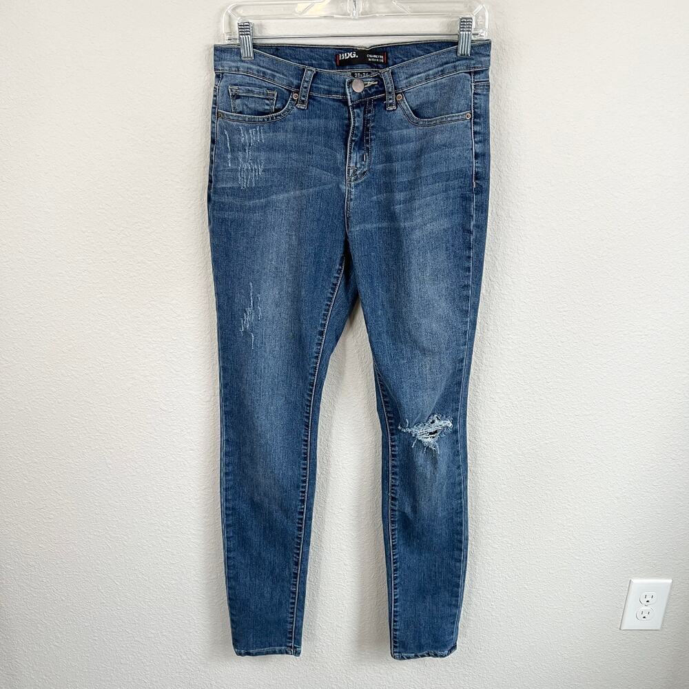 BDG Urban Outfitters Cigarette Jeans Men's 28x34 High Rise Distressed Stretch